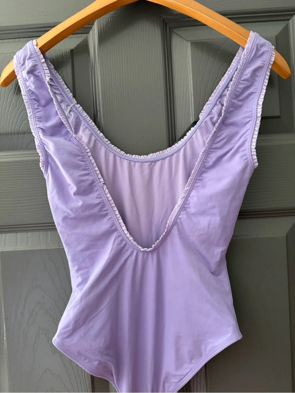 Frankie's Bikinis Kyle Lavender Scoop One-Piece Swimsuit